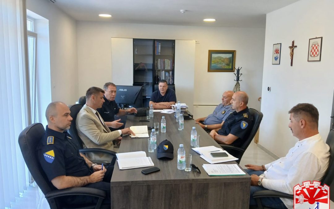 U Općini Neum održan koordinacijski sastanak ministra MUPA HNŽ, predstavnika Granične policije FBiH, PU Čapljina i PS Neum